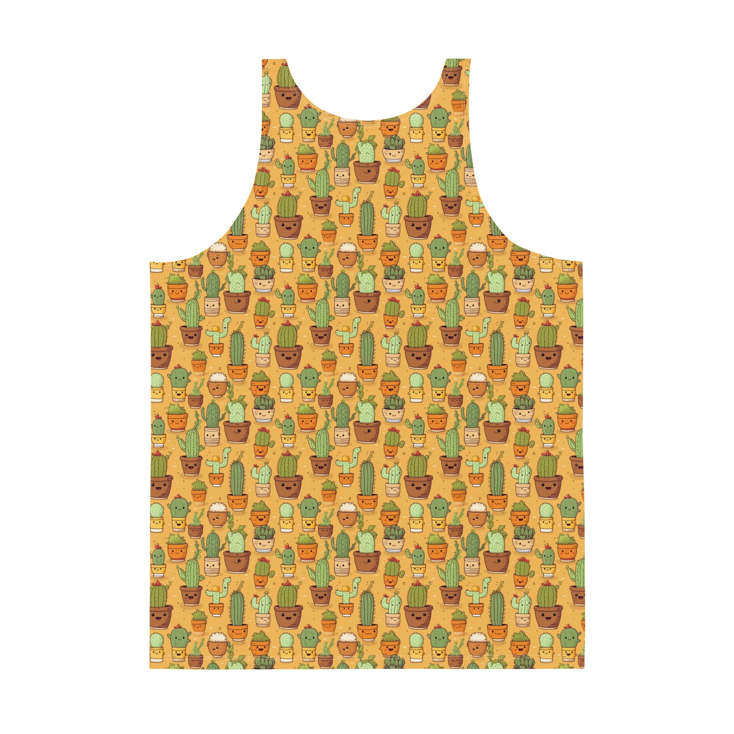 All-over Cactus Print Tank-Top