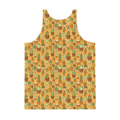 All-over Cactus Print Tank-Top