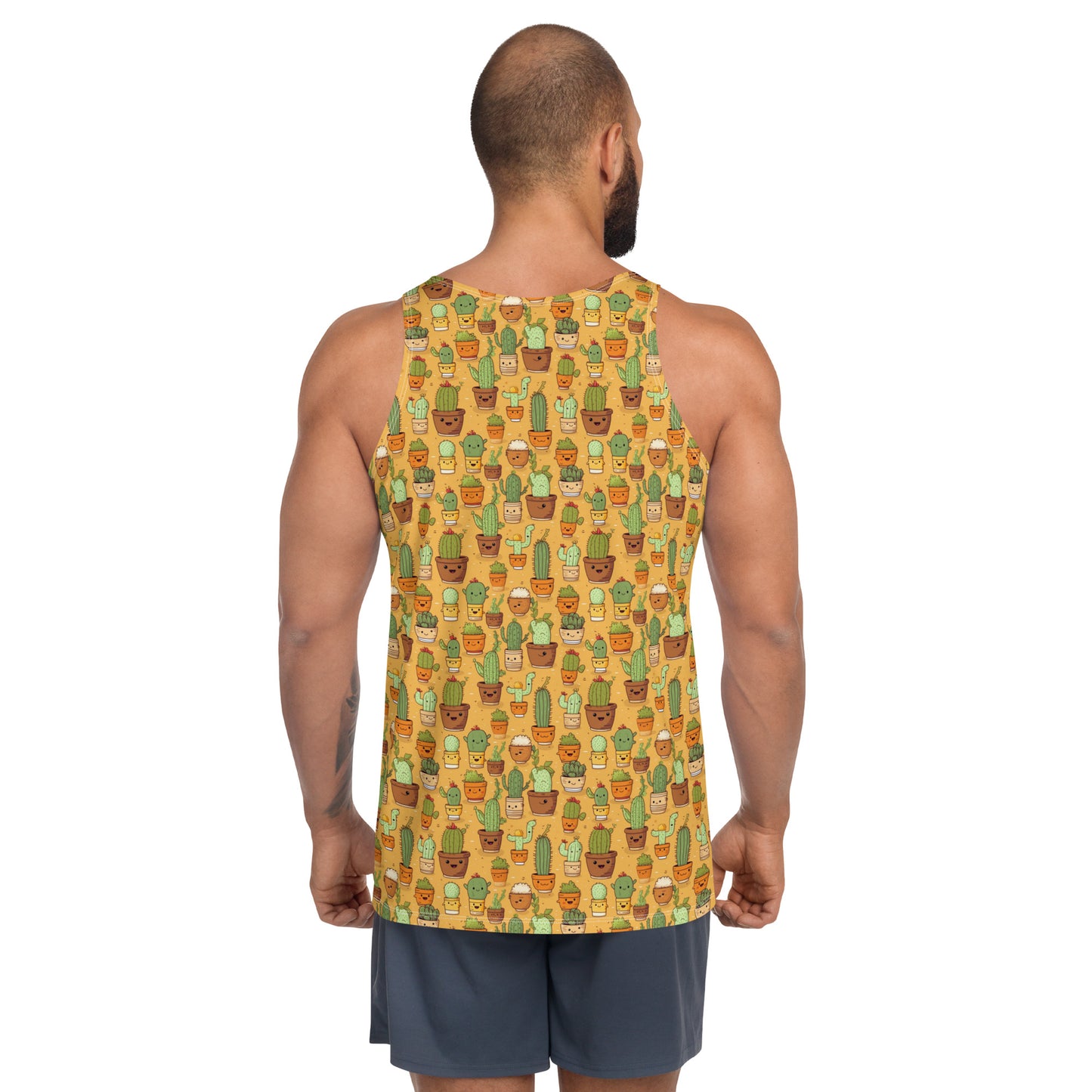 All-over Cactus Print Tank-Top