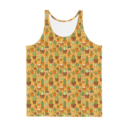 All-over Cactus Print Tank-Top