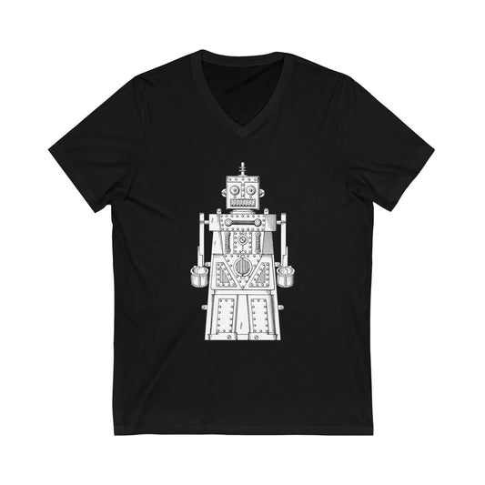 1955 Robot Adult V-neck Tee